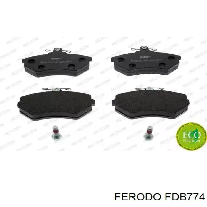 Купити FDB774 Ferodo Колодки гальмівні передні, дискові