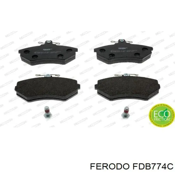 FDB774C Ferodo колодки гальмівні передні, дискові