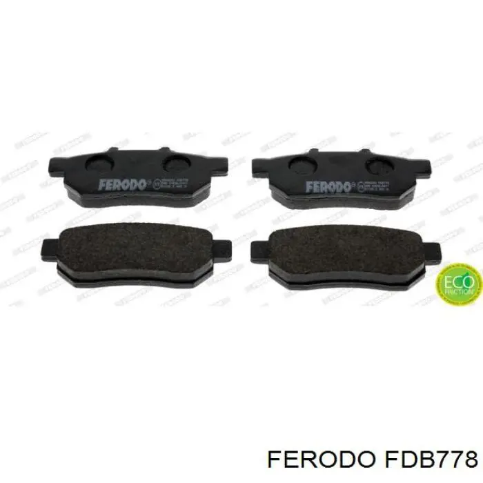 FDB778 Ferodo Колодки гальмівні задні, дискові