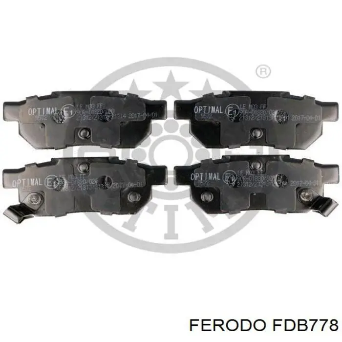 Задні гальмівні колодки Ferodo FDB778 ціна, від 17.74 USD