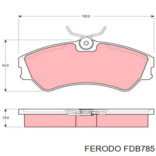 Гальмівні колодки Ferodo FDB785 ціна, від 16.91 USD