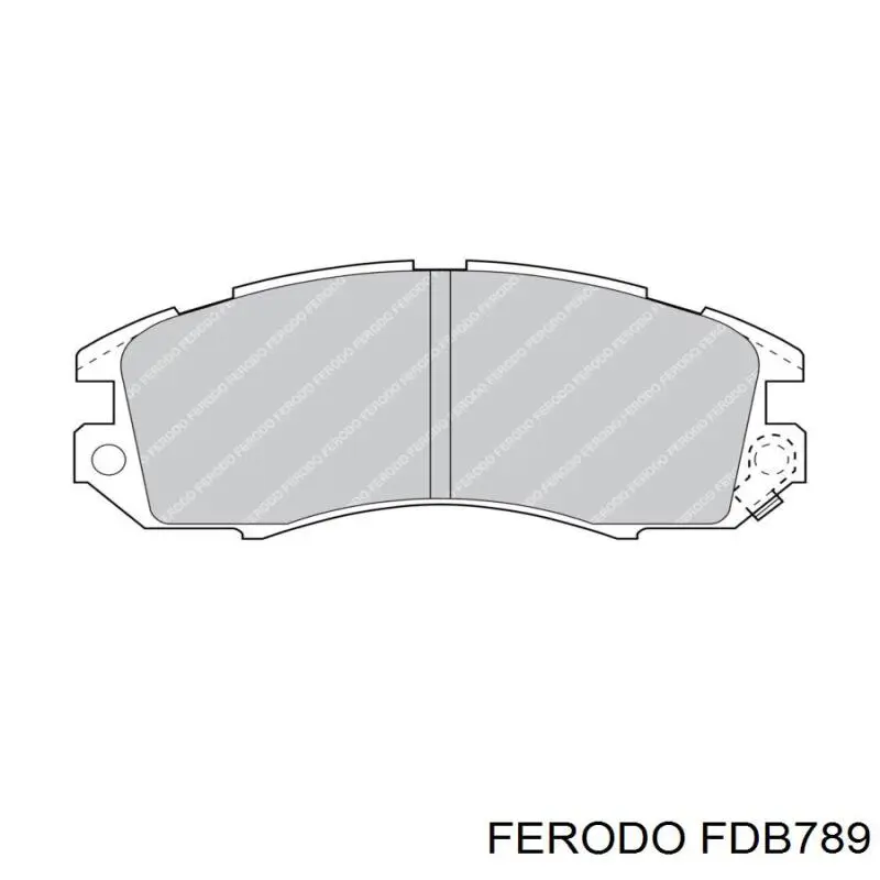 Колодки гальмівні передні, дискові FDB789 Ferodo