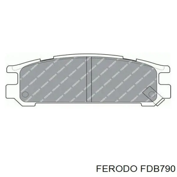 Колодки гальмові задні, дискові FDB790 Ferodo