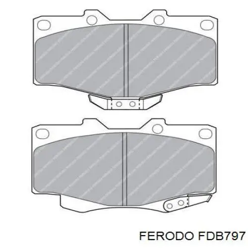 Гальмівні колодки Ferodo FDB797 ціна, від 19.81 USD