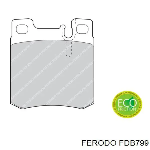 Купити FDB799 Ferodo Задні колодки