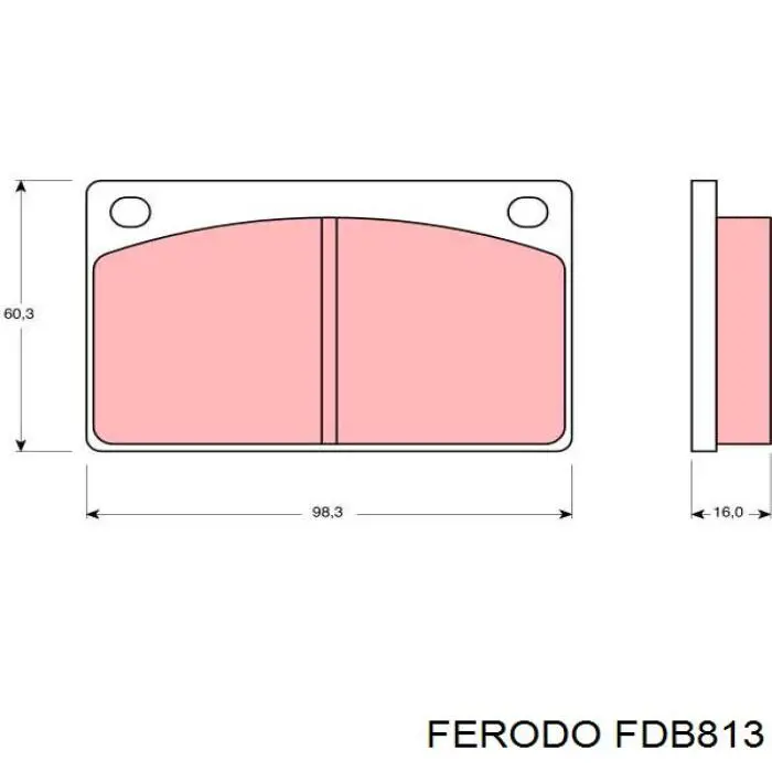 Гальмівні колодки Ferodo FDB813 ціна, від 14.67 USD