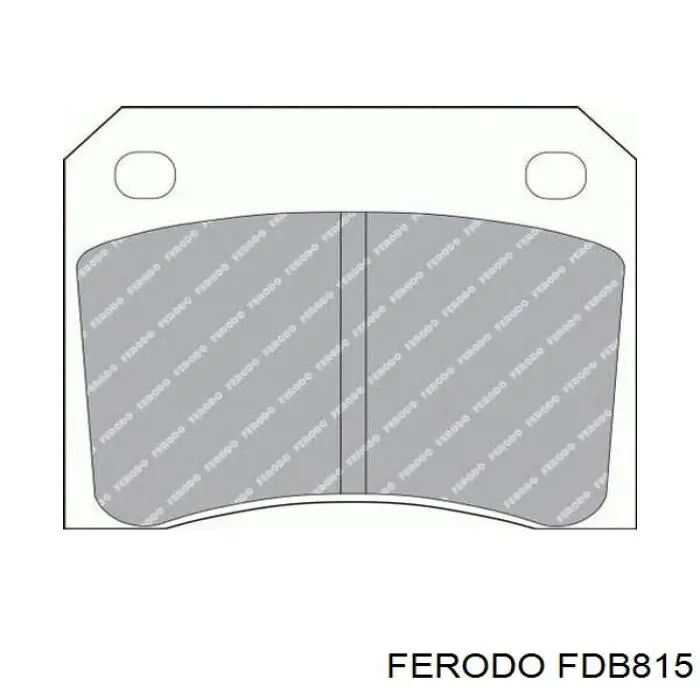 Колодки гальмові задні, дискові FDB815 Ferodo