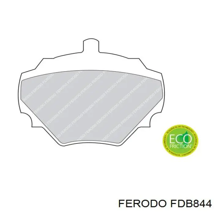 FDB844 Ferodo колодки гальмові задні, дискові
