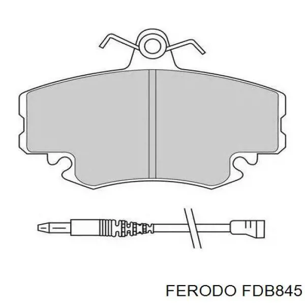 Гальмівні колодки Ferodo FDB845 ціна, від 19.90 USD