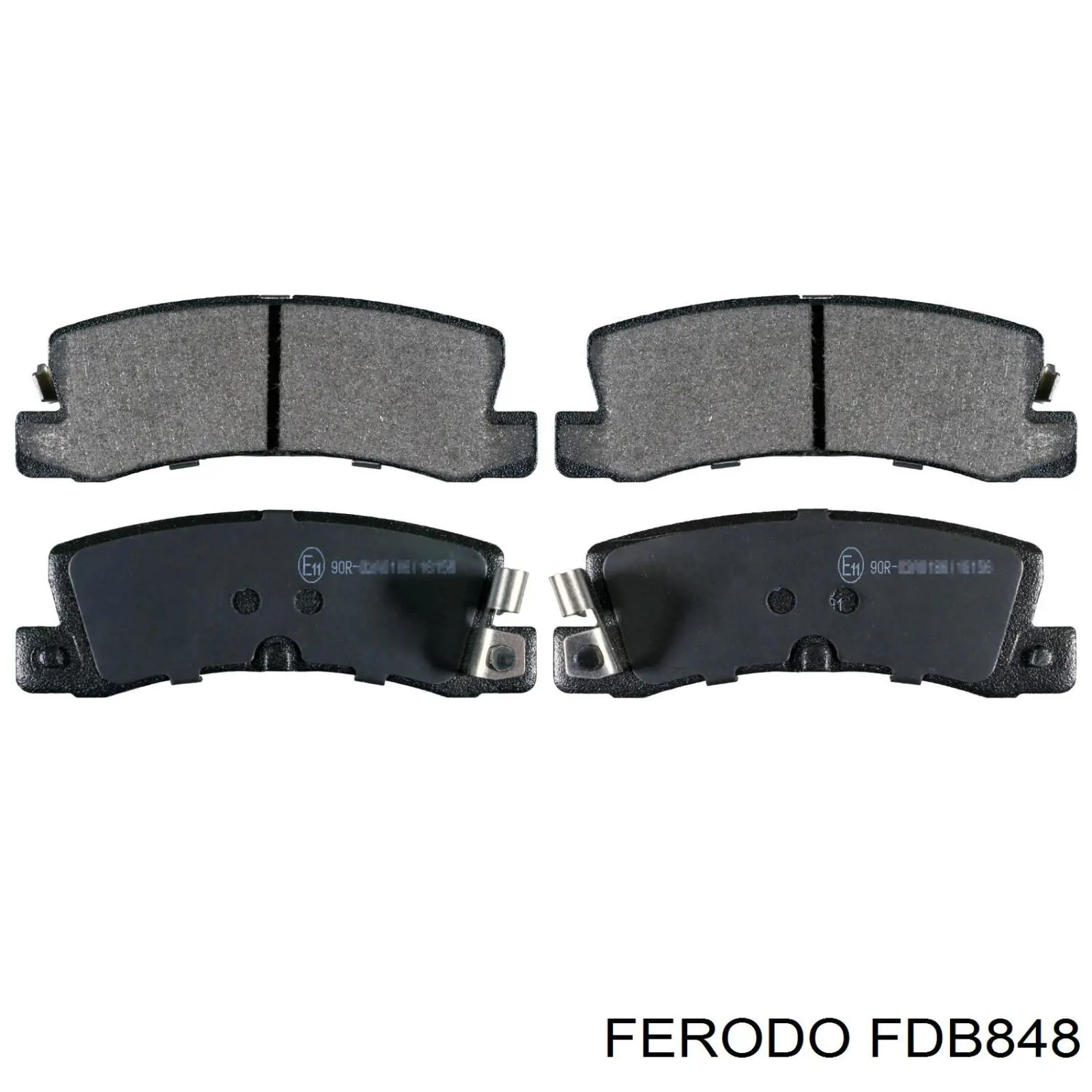 FDB848 Ferodo колодки гальмові задні, дискові