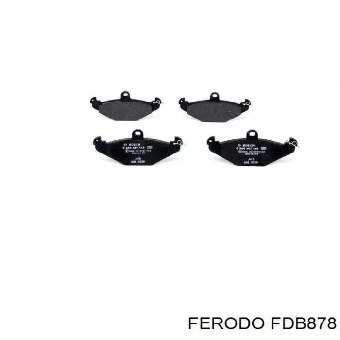 FDB878 Ferodo колодки гальмові задні, дискові