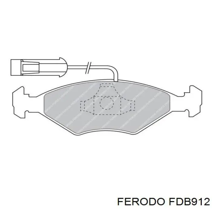 FDB912 Ferodo колодки гальмівні передні, дискові