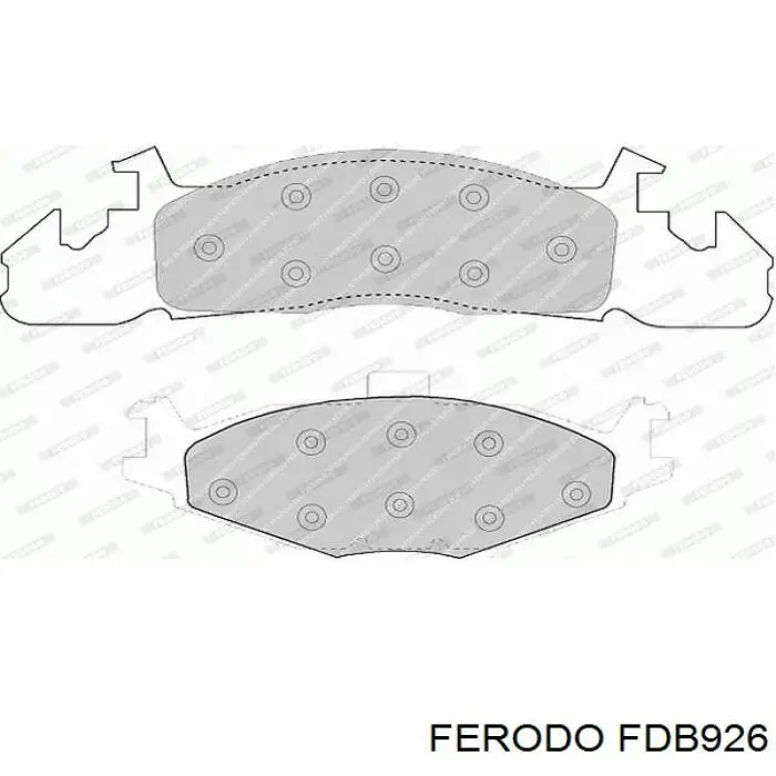 Задні гальмівні колодки FDB926 Ferodo