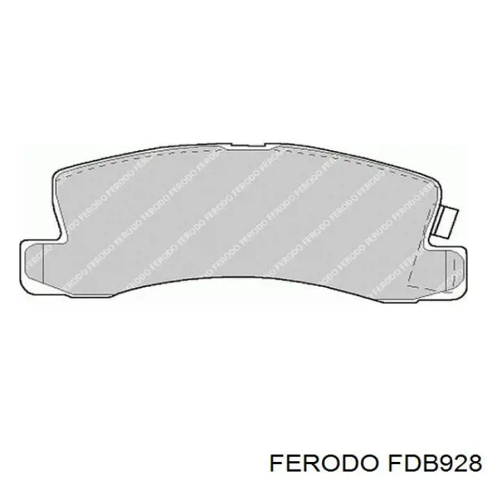 Передні тормозні колодки FDB928 Ferodo
