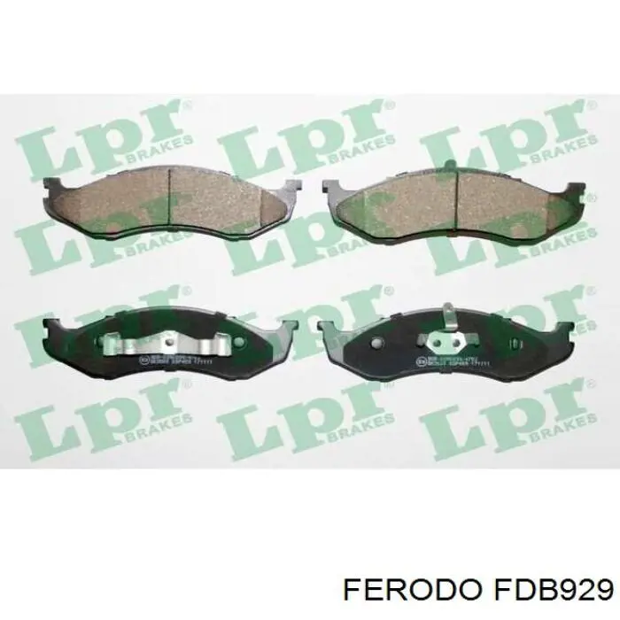 Гальмівні колодки Ferodo FDB929 ціна, від 25.34 USD