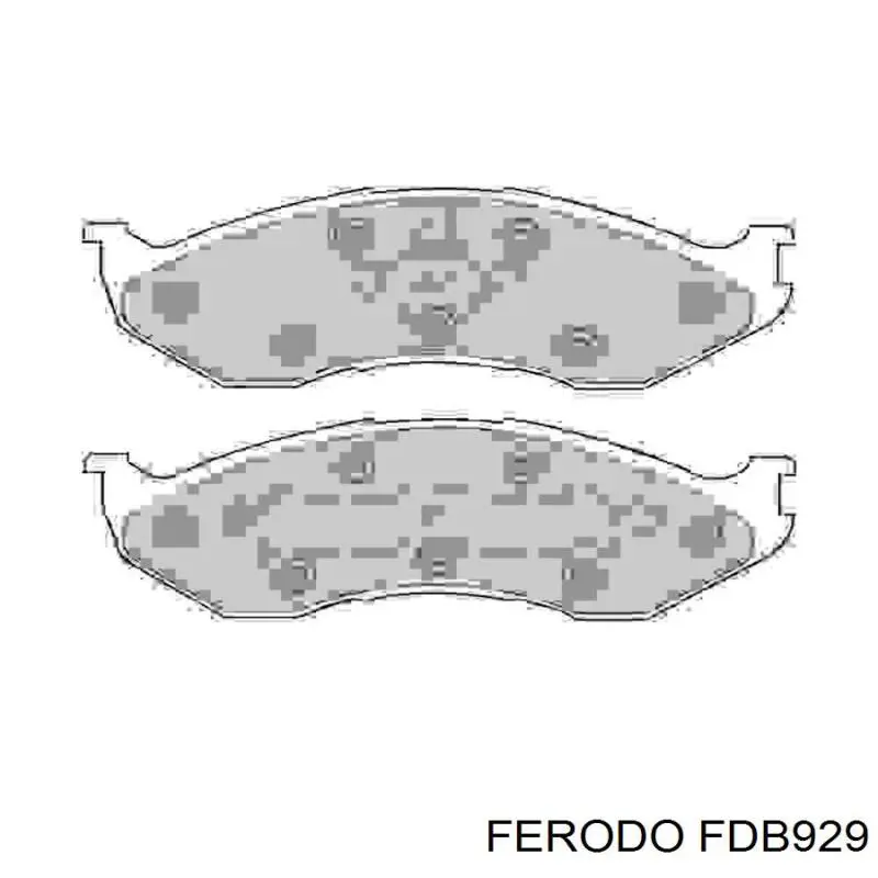 FDB929 Ferodo колодки гальмівні передні, дискові