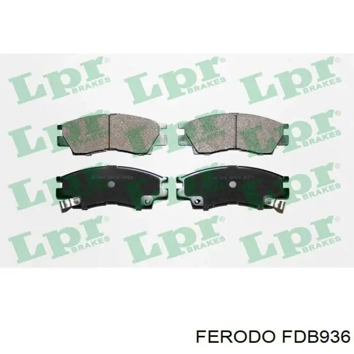 FDB936 Ferodo колодки гальмівні передні, дискові