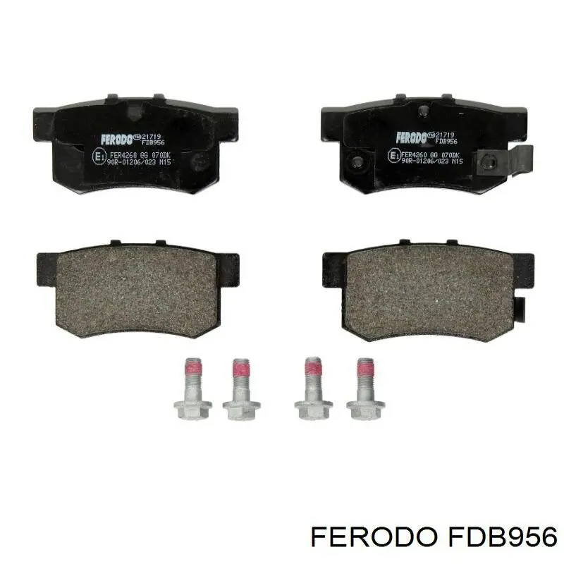 Задні гальмівні колодки Ferodo FDB956 ціна, від 16.47 USD