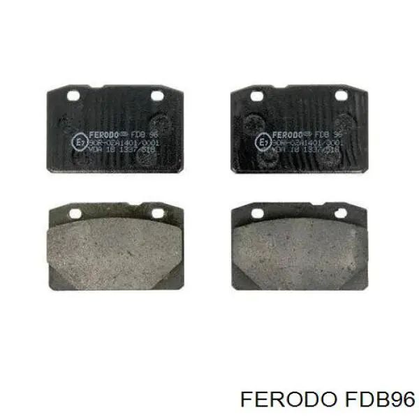 Гальмівні колодки Ferodo FDB96 ціна, від 7.67 USD