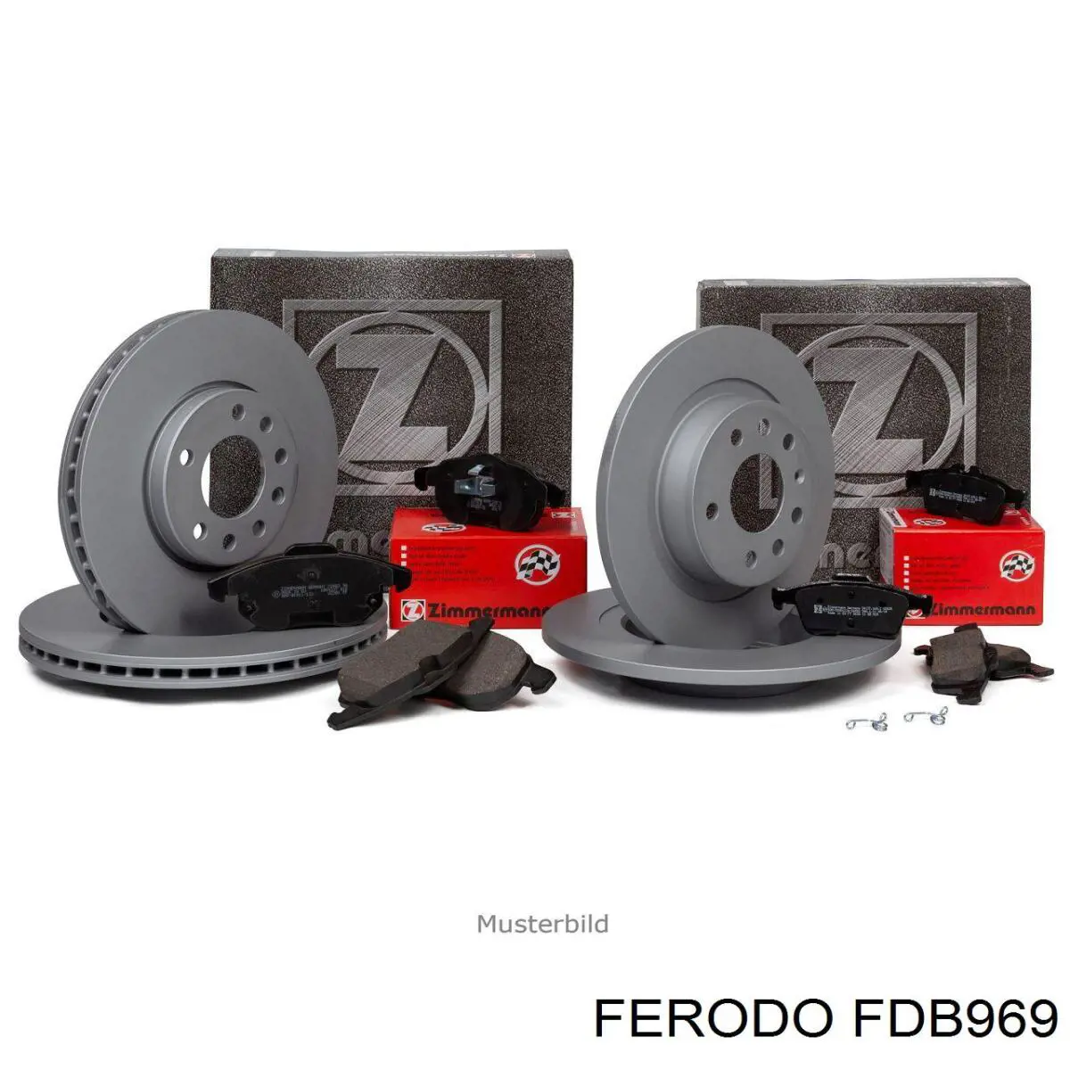 FDB969 Ferodo колодки гальмівні передні, дискові