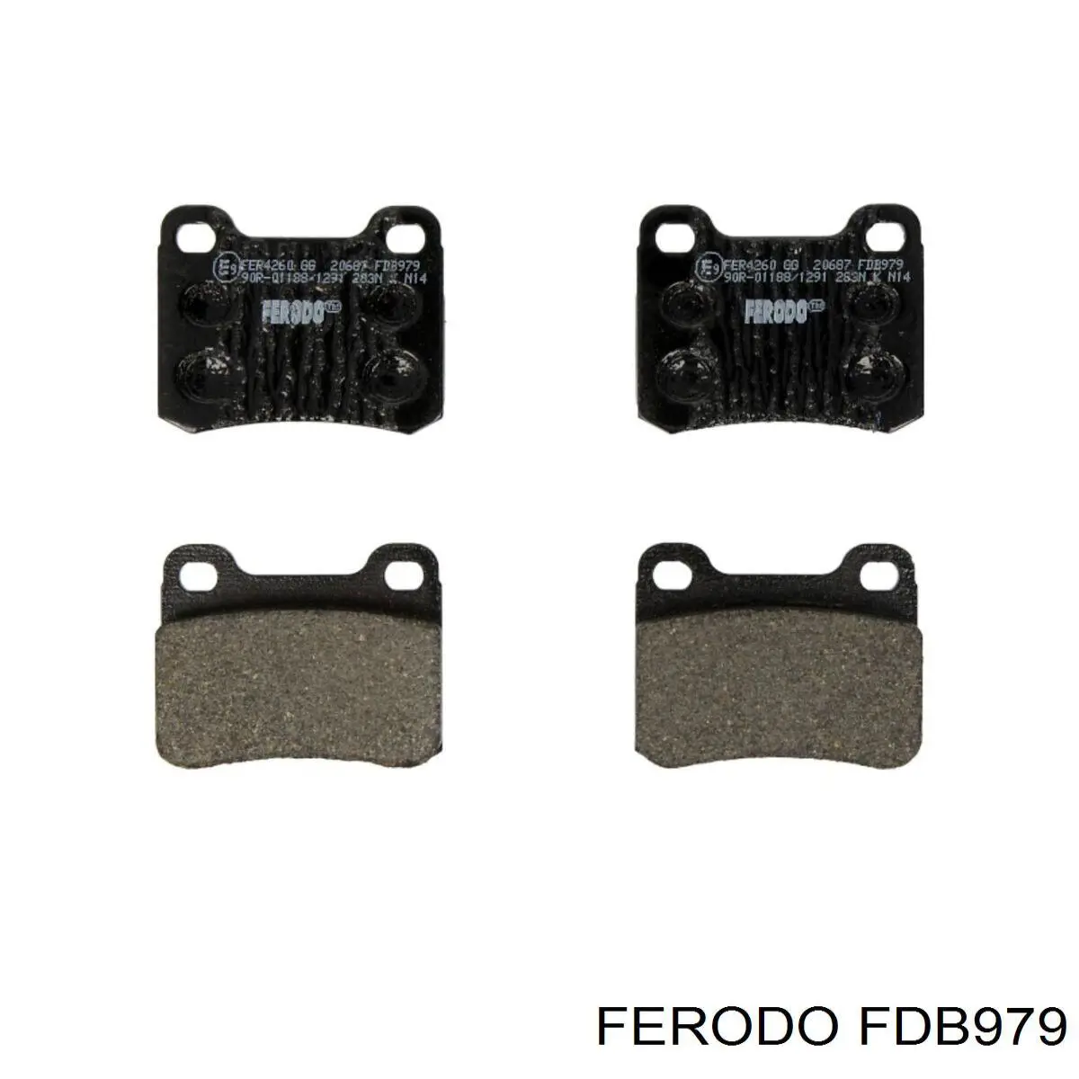 FDB979 Ferodo колодки гальмові задні, дискові