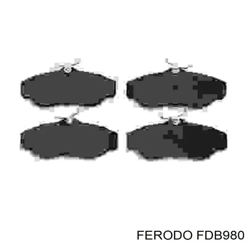 FDB980 Ferodo колодки гальмівні передні, дискові