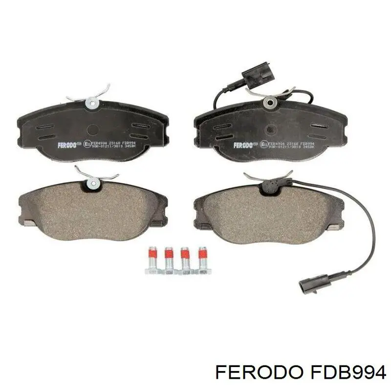 FDB994 Ferodo колодки гальмівні передні, дискові