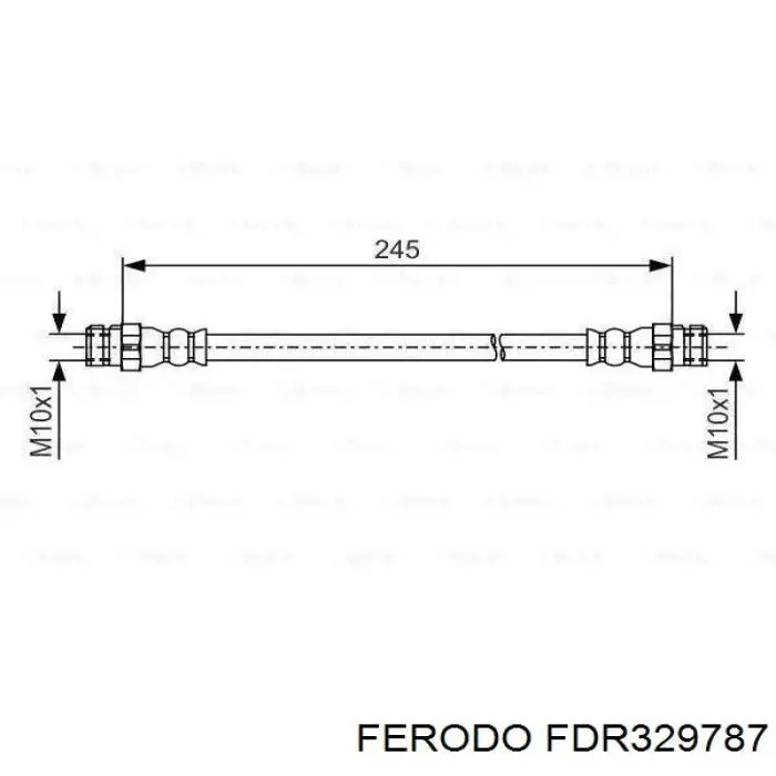 Барабан гальмівний задній Ferodo FDR329787