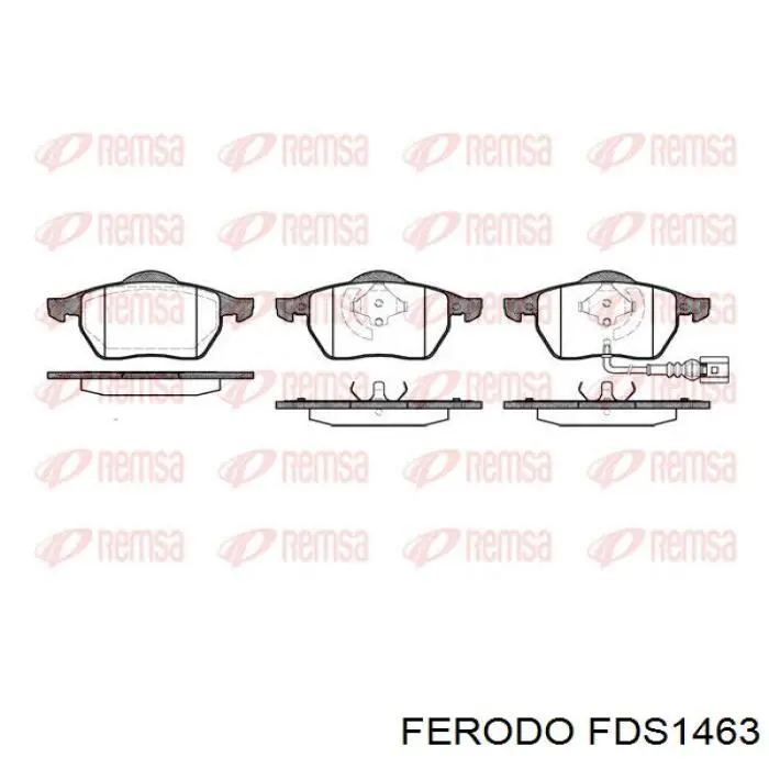 FDS1463 Ferodo колодки гальмівні передні, дискові