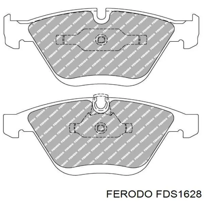 FDS1628 Ferodo колодки гальмівні передні, дискові