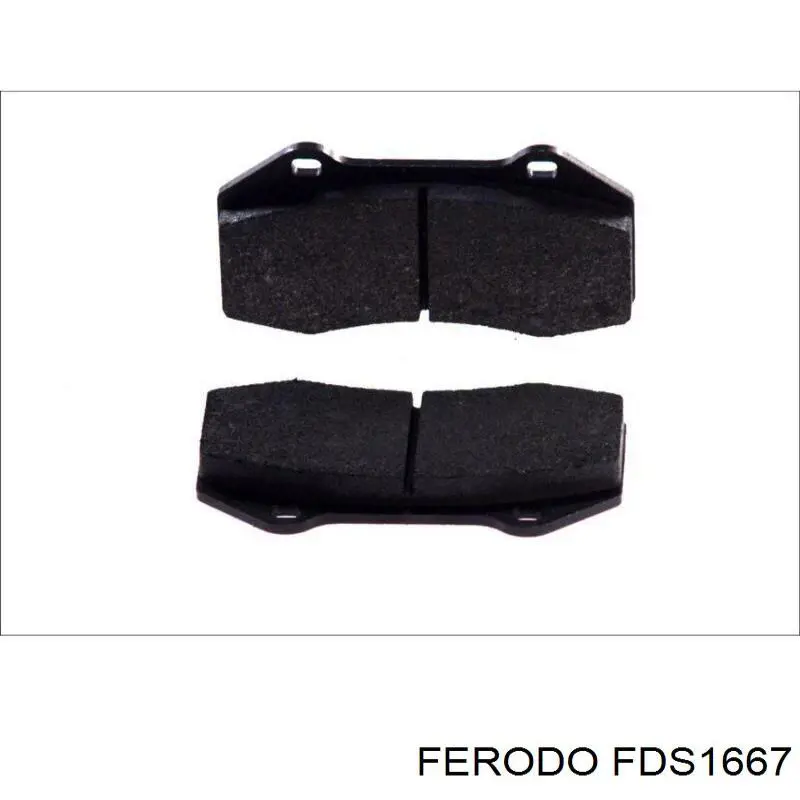 FDS1667 Ferodo колодки гальмівні передні, дискові