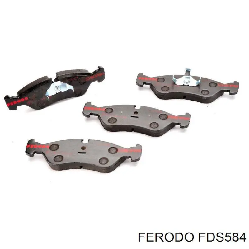 FDS584 Ferodo колодки гальмівні передні, дискові