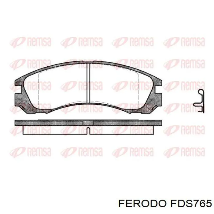 FDS765 Ferodo Передні гальмівні колодки