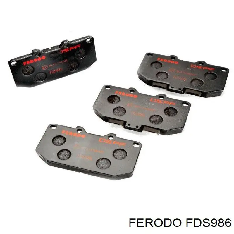 FDS986 Ferodo колодки гальмівні передні, дискові