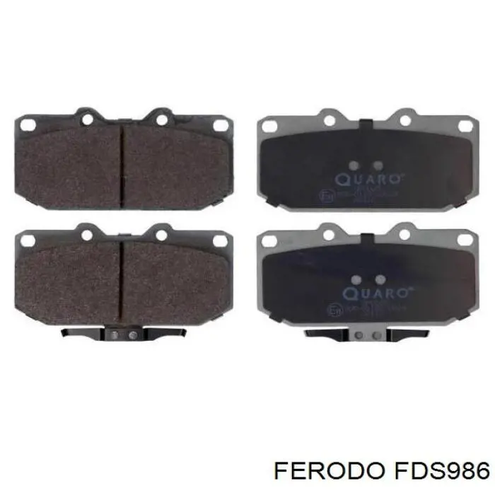 FDS986 Ferodo Передні гальмівні колодки