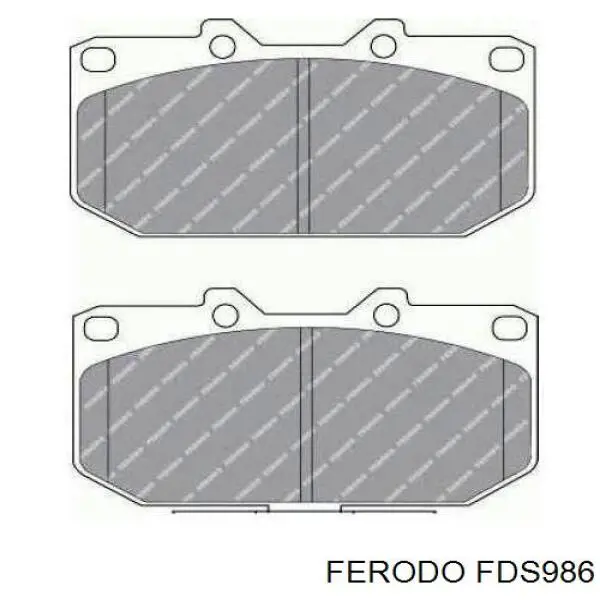 Гальмівні колодки Ferodo FDS986 ціна, від 25.79 USD