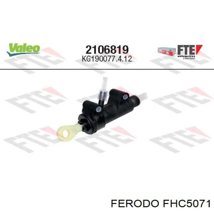 FHC5071 Ferodo циліндр зчеплення, головний