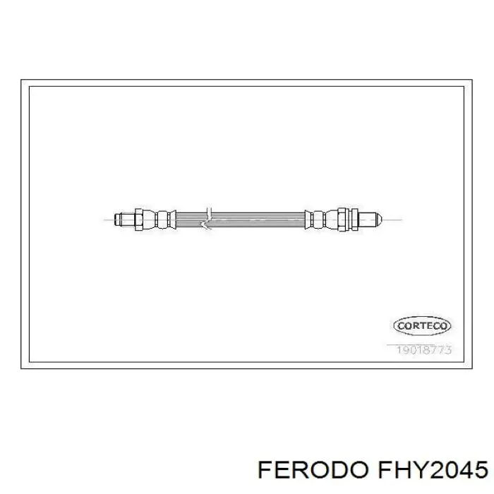 FHY2045 Ferodo шланг гальмівний задній