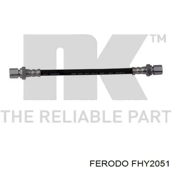 Купити FHY2051 Ferodo Шланг гальмівний задній