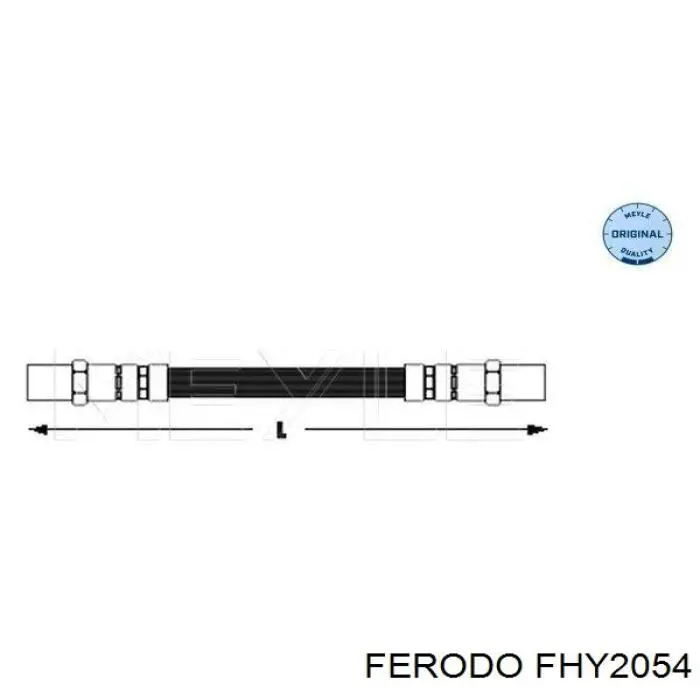 FHY2054 Ferodo шланг гальмівний задній