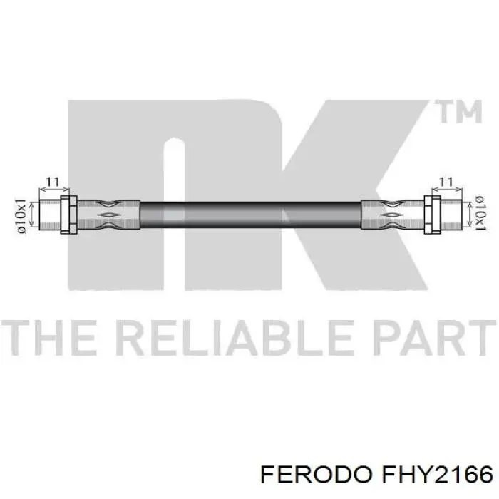 Гальмівні шланги передні FHY2166 Ferodo