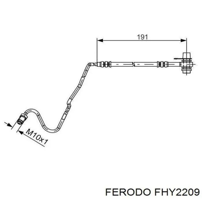 Гальмівні шланги передні FHY2209 Ferodo