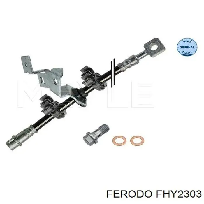 FHY2303 Ferodo шланг гальмівний передній, лівий
