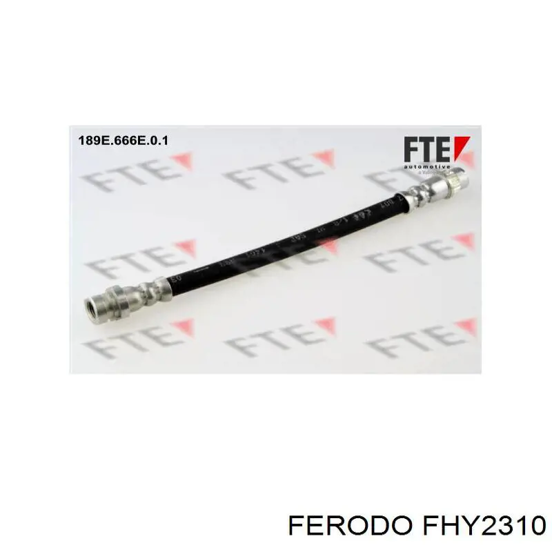 Шланг гальмівний задній FHY2310 Ferodo