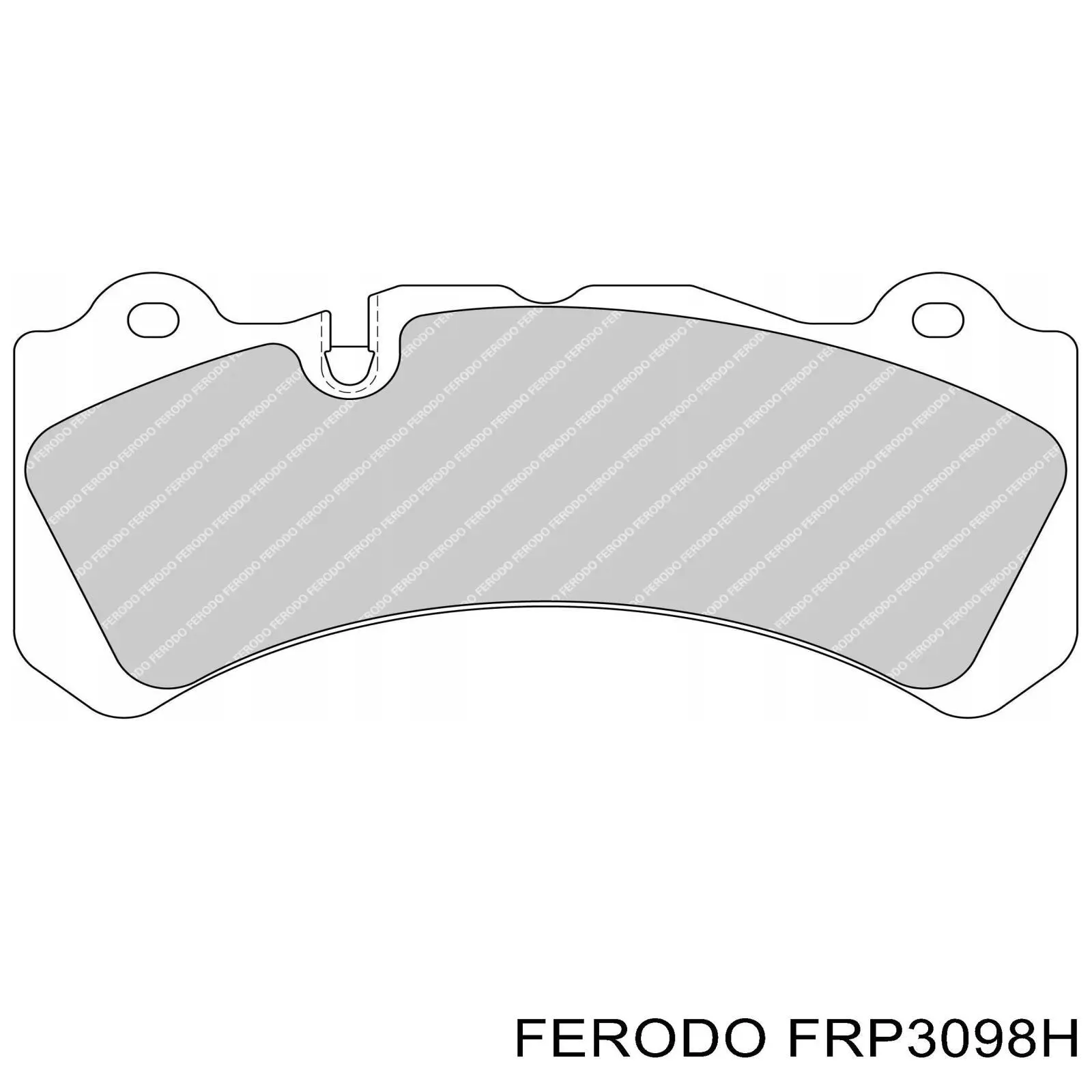 Колодки гальмівні передні, дискові FRP3098H Ferodo