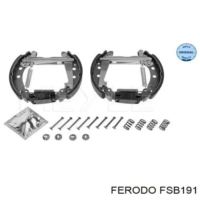 Гальма робочі задні ножні і гальмівні барабани Ferodo FSB191