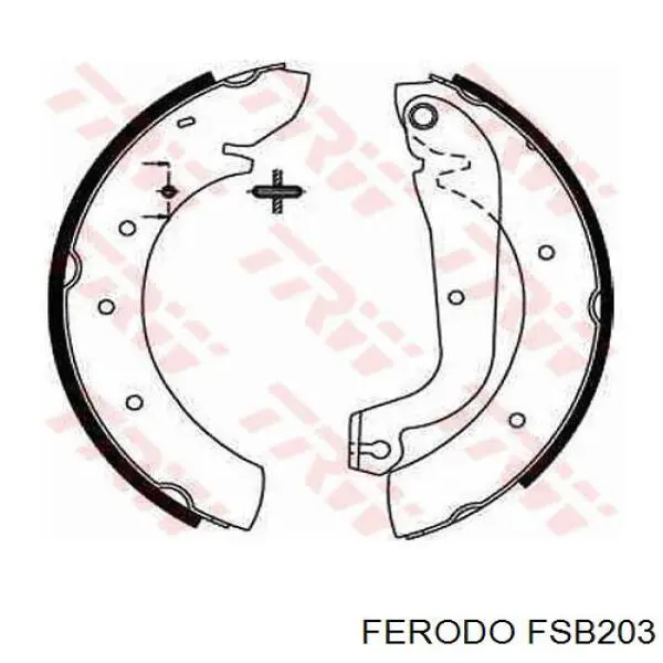 FSB203 Ferodo колодки гальмові задні, барабанні