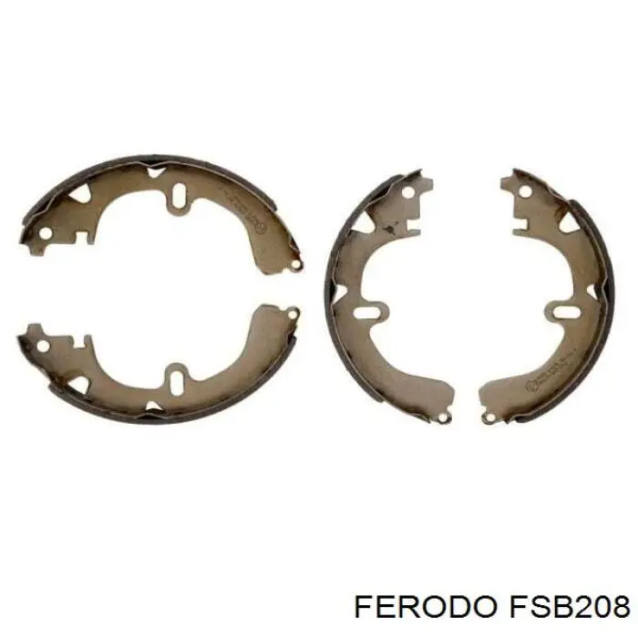 Гальма робочі задні ножні і гальмівні барабани Ferodo FSB208