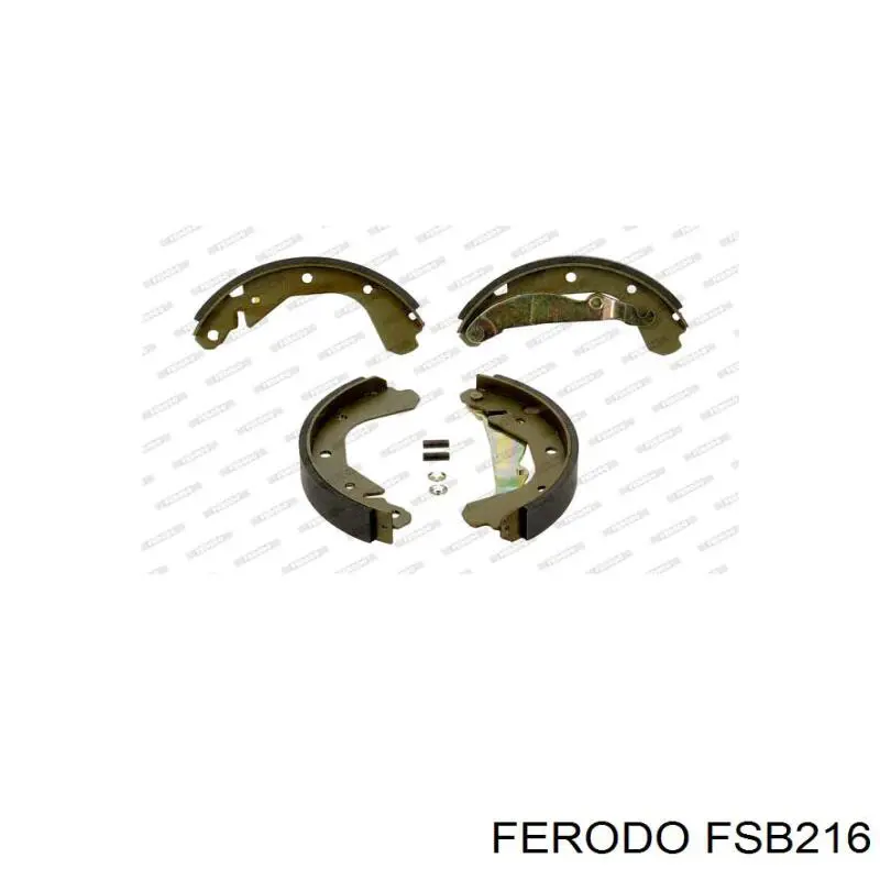 FSB216 Ferodo колодки гальмові задні, барабанні
