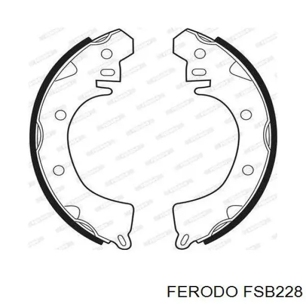 FSB228 Ferodo колодки гальмові задні, барабанні